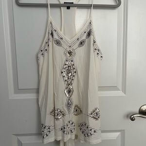 Express sequin racerback tank